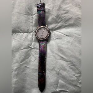 Chic Women's Multicolor Watch with Crystal Accents